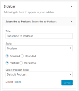 PowerPress 8.0: subscribe sidebar options