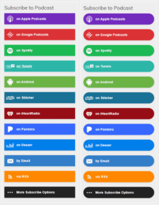 PowerPress 8.0: new styling options for "subscribe to podcast" buttons
