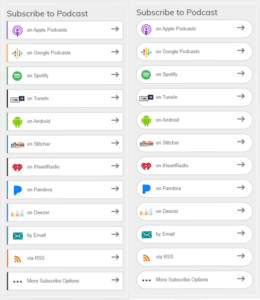 PowerPress 8.0: new styling options for "subscribe to podcast" buttons