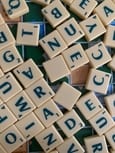 Random Scrabble letters