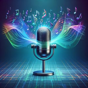 Microphone music in podcasting